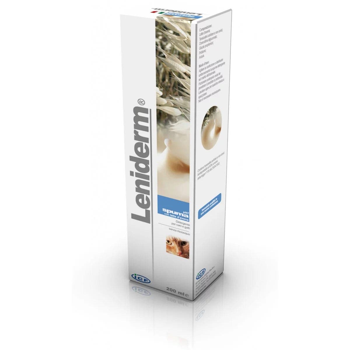 Leniderm Schiuma Detergente per Animali – 200 ml