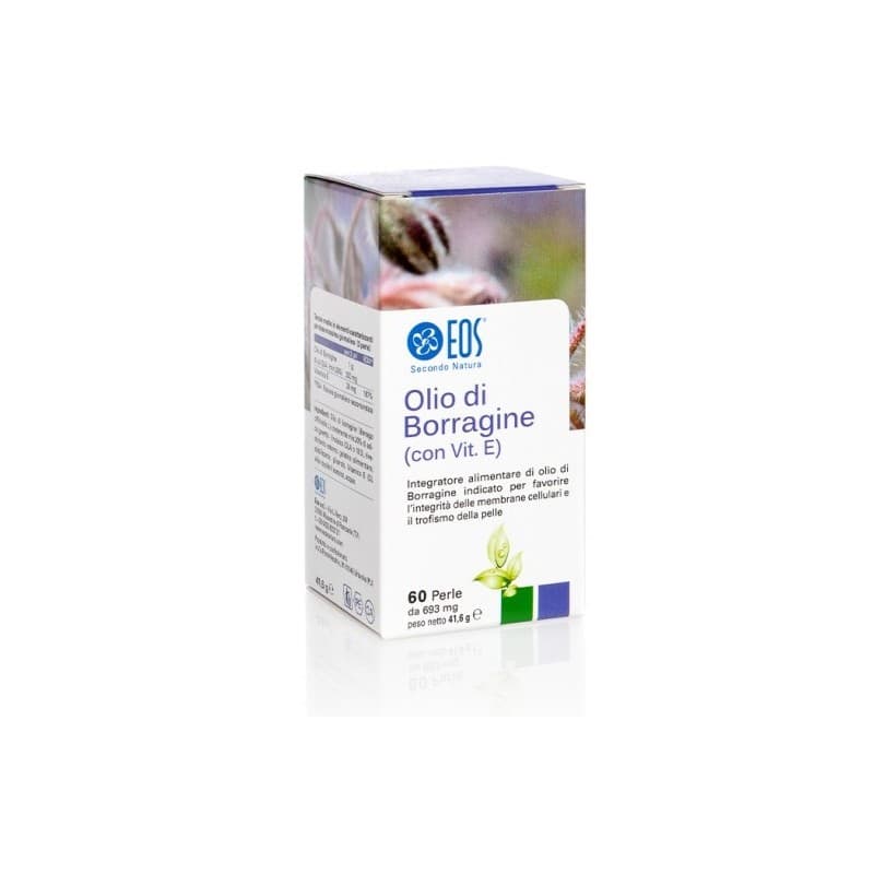 EOS Olio di Borragine 690 mg – 60 Capsule con Acido Gamma-Linolenico
