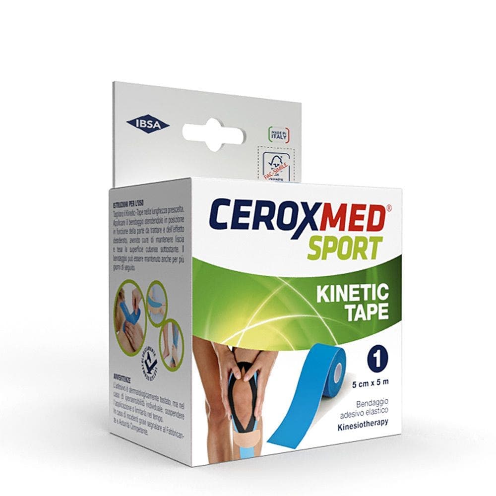 Ceroxmed Sport Kinetic Tape Blu – Tape per kinesiologia elastico