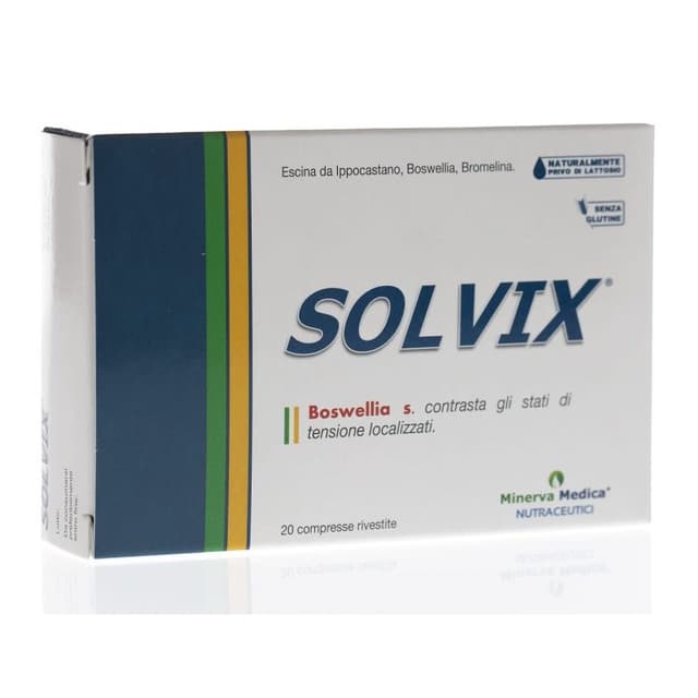 Solvix Bromelina 200 mg + Boswellia – 20 compresse