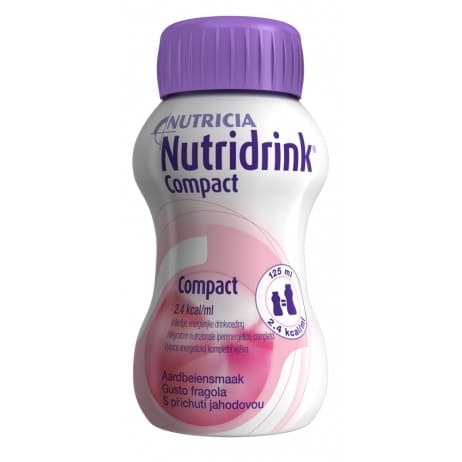 Nutridrink Compact Fragola – Bevanda nutrizionale, 4 x 125 ml