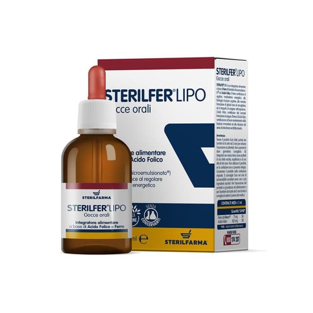 Sterilfer Lipo Ferro + Acido folico – 30 ml gocce