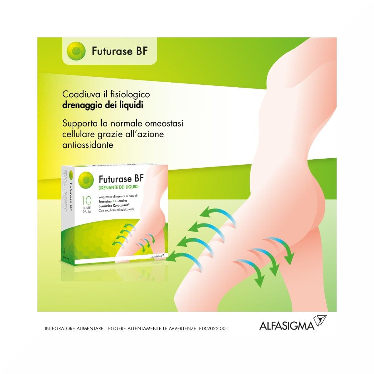 Futurase BF L-leucina + Curcuma – 10 bustine da 5 g