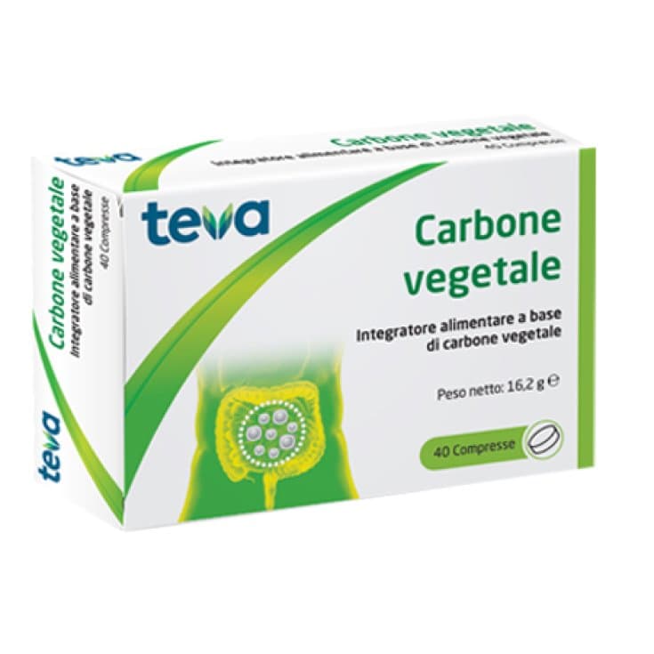 Carbone Vegetale – 40 Tabletten von Teva