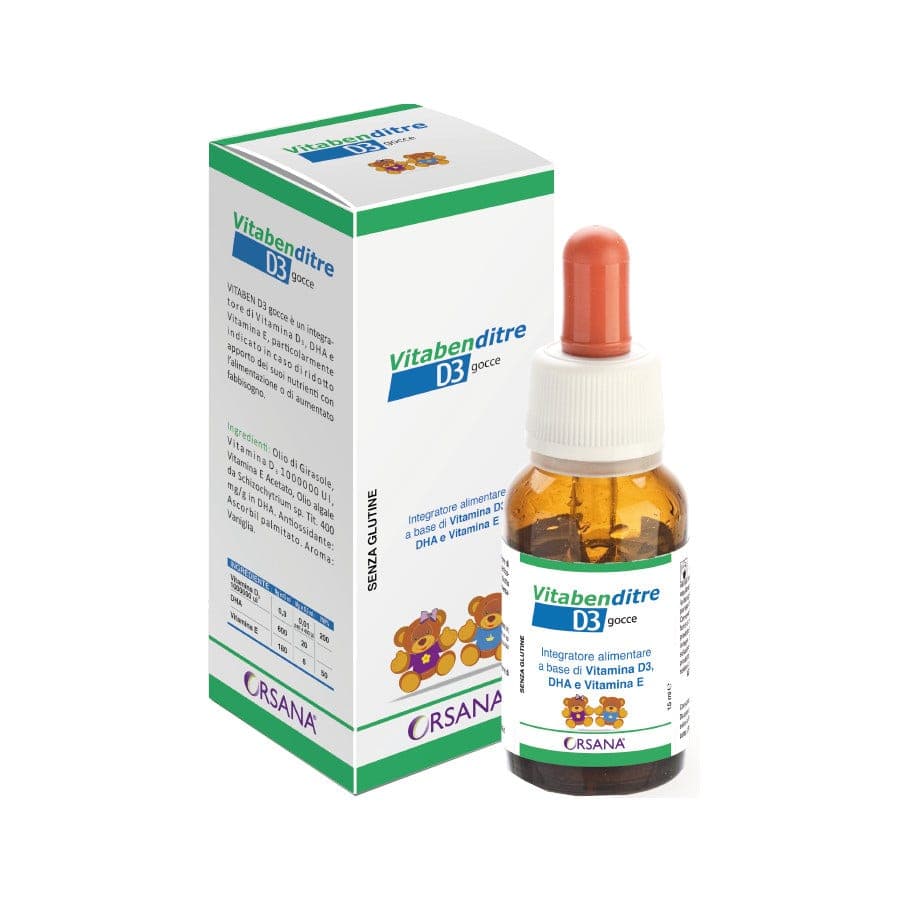 Vitaben D3 Vitamina D3 + Omega-3 DHA – 15 ml gocce