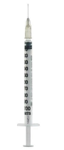 Siringa da Insulina 1 ml 27G con Ago Integrato – 1 pezzo