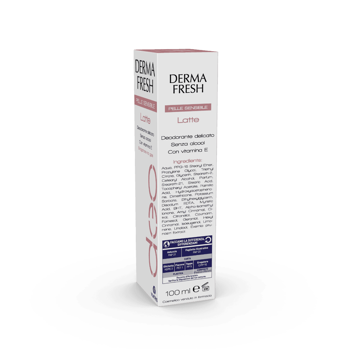 Dermafresh Deo Latte pelli sensibili – 100 ml