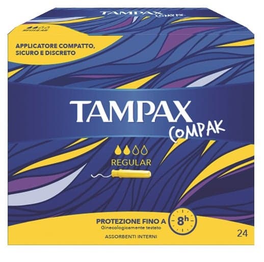 Tampax Compak Regular Tamponi con Applicatore – 24 Pezzi