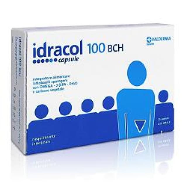 IDRACOL 100 BCH Omega-3 EPA e DHA + Fermenti lattici probiotici – 20 Capsule