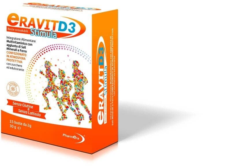 ERAVIT D3 Stimula Magnesio + Multivitaminico – 15 bustine da 2 g