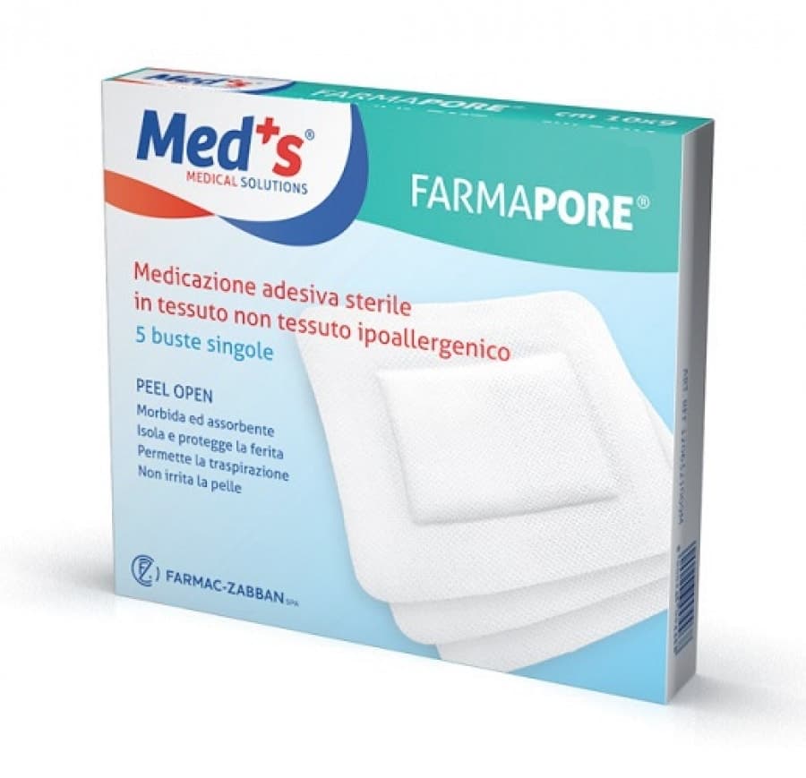 Meds Medic Cerotto Adesivo per Ferite 15x15 cm – 5 pezzi