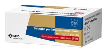 Siringa insulinica veterinaria 40 UI/ml – 30 pezzi da 1 ml