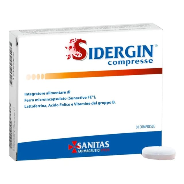 Sidergin Ferro + Complesso vitaminico B – 30 compresse