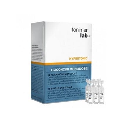 Tonimer Lab Hypertonic Monodosi – 18 fiale di acqua marina