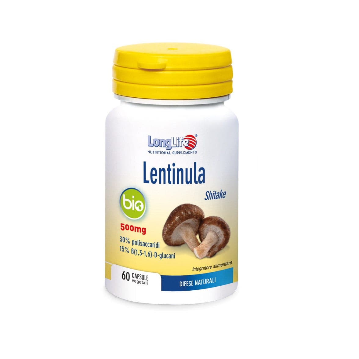 LongLife Lentinula Bio Shiitake – 60 capsule