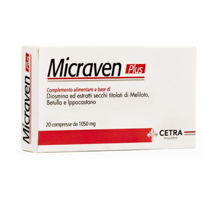 Micraven Plus Diosmina + Meliloto – 20 compresse da 1030 mg