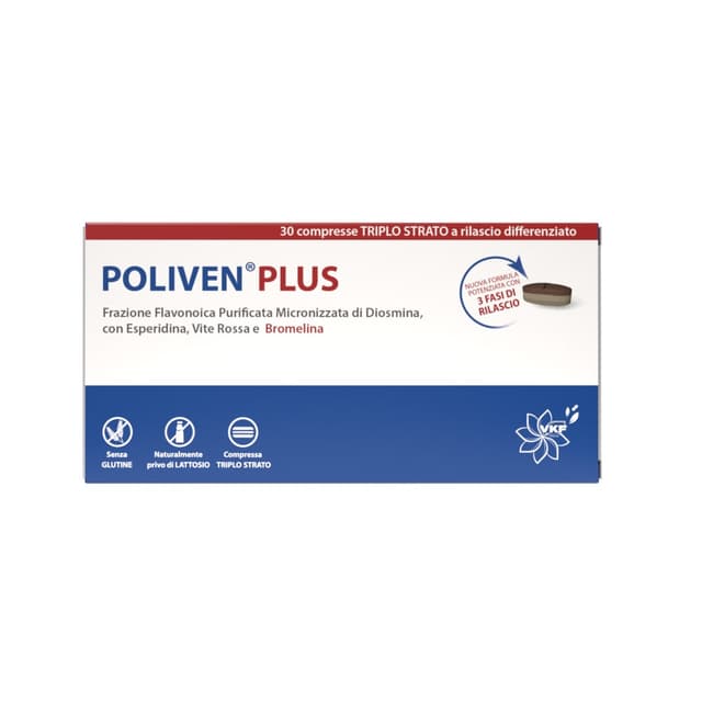 Poliven PLUS Diosmina + Rutina – 30 compresse