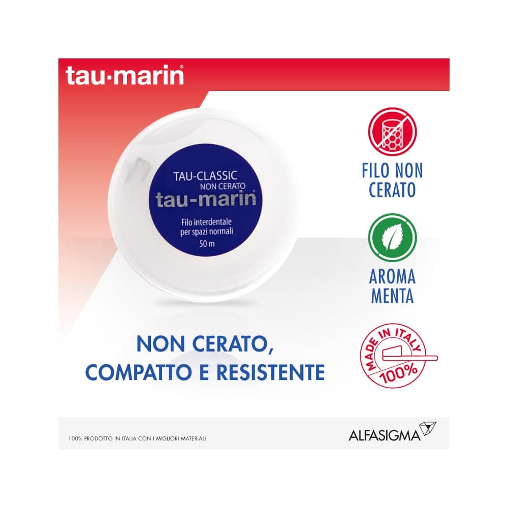 Taumarin Filo Interdentale Classico – Senza Cera