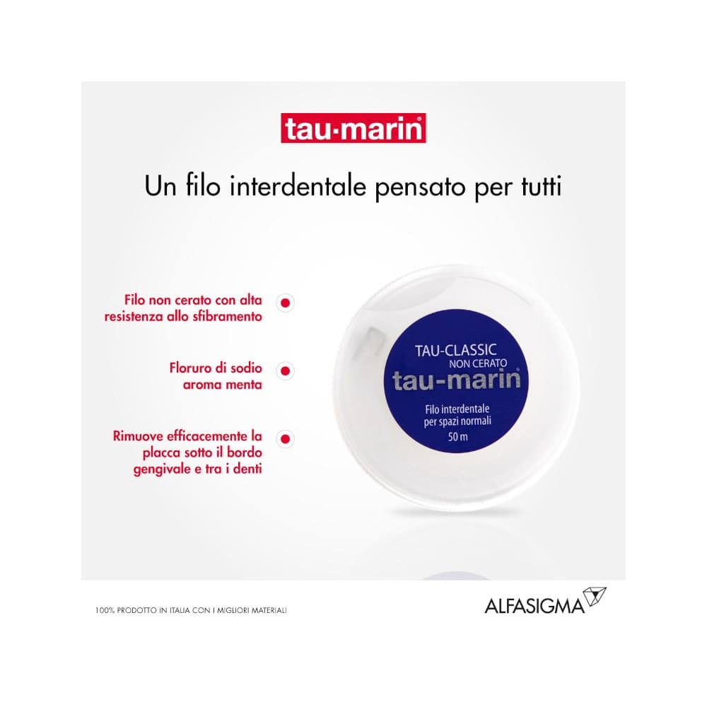 Taumarin Filo Interdentale Classico – Senza Cera