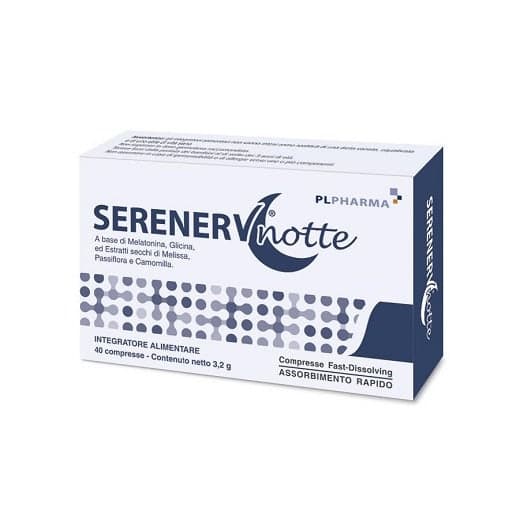 Serenerv Notte Melissa + Passiflora – 30 compresse