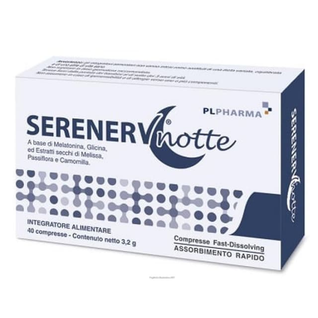 Serenerv Notte Melissa + Passiflora – 30 compresse