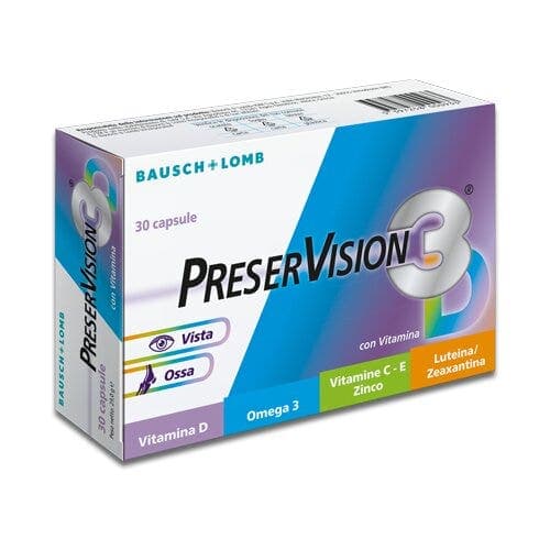 PreserVision 3 Integ Omega-3 DHA + Vitamina C – 30 compresse