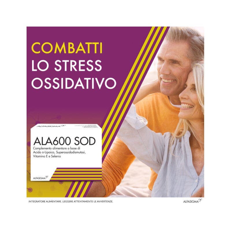 ALA600 Sodium Acido alfa lipoico – 20 compresse da 1020 mg