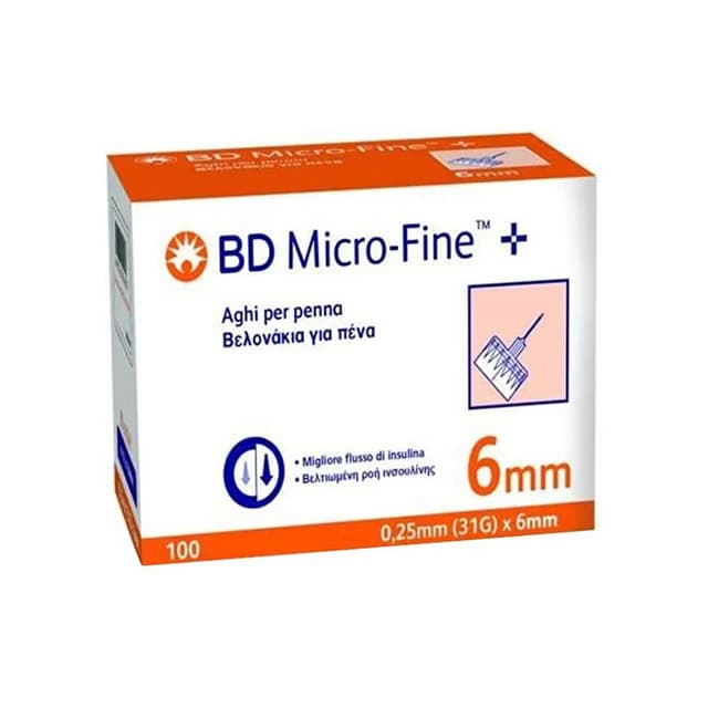 Aghi BD 31G x 6 mm per Penne Insulina – 100 Pezzi