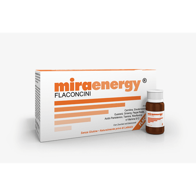 Miraenergy L-carnitina + Ginseng – 10 fiale da 10 ml