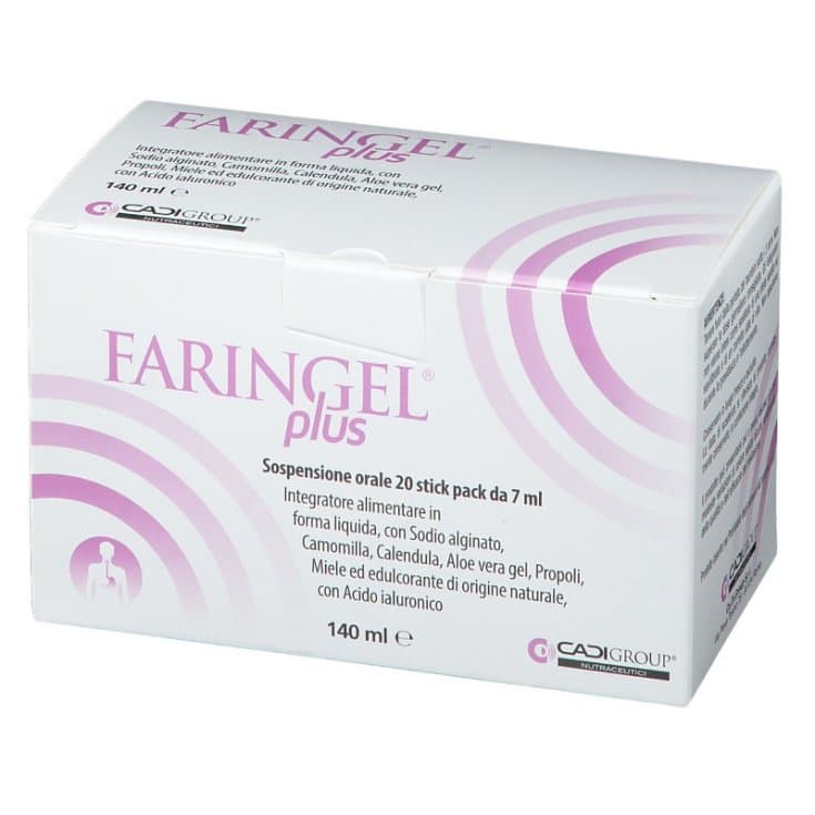 FARINGEL PLUS 20 STICKPACK 7ML<