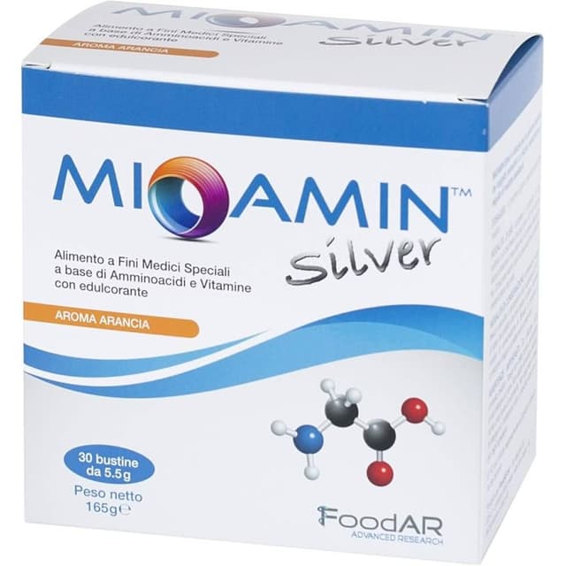 Mioamin Silver – 30 bustine alimento a fini medici speciali con aminoacidi
