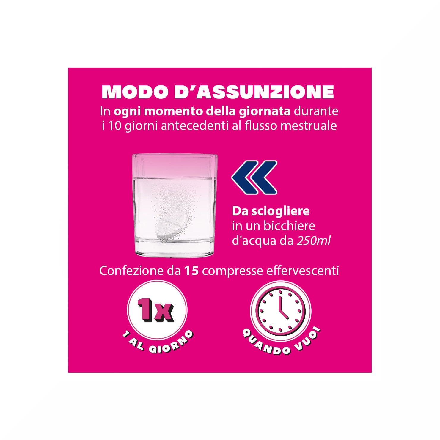 Buscofen Premestruale Magnesio + Vitamina B6 – 15 compresse effervescenti