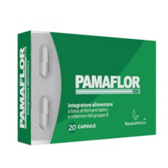 Pamaflor 100 Inulina + Fermenti lattici probiotici – 20 Capsule