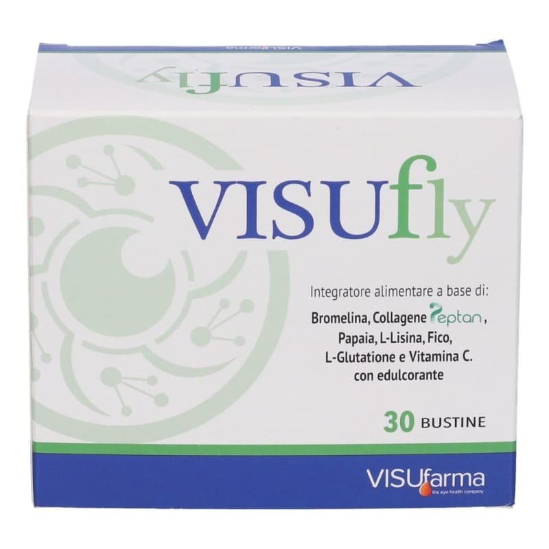 Visufly Integratore Alimentare Bromelina 380 mg + Collagene – 30 bustine