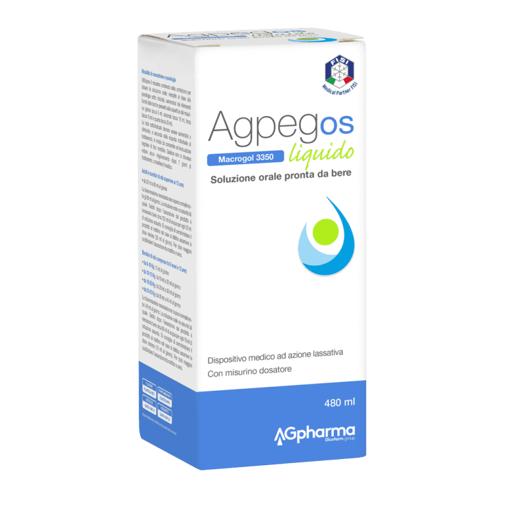 AGPEG OS Macrogol 3350 – 480 ml soluzione