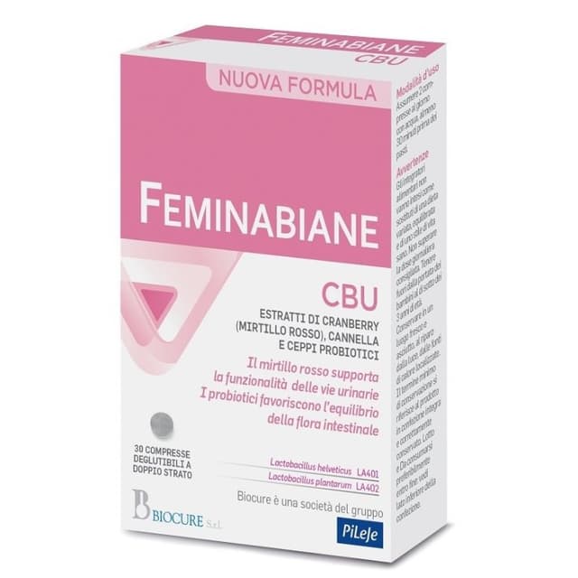 Feminabiane CBU Mirtillo rosso + Probiotici – 30 compresse