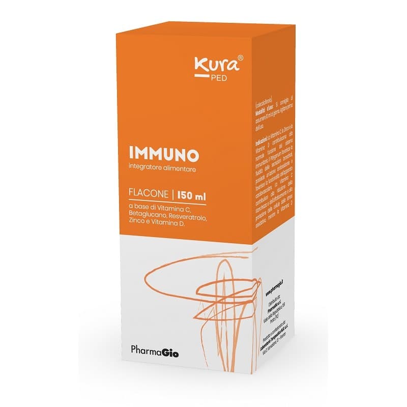 Kura Ped Immuno Vitamina C 60 mg + Zinco – 150 ml flacone