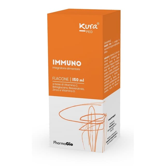Kura Ped Immuno Vitamina C 60 mg + Zinco – 150 ml flacone