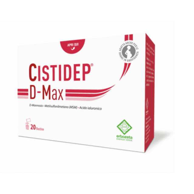 Cistidep D-Max D-mannosio + MSM + Acido ialuronico – 20 bustine