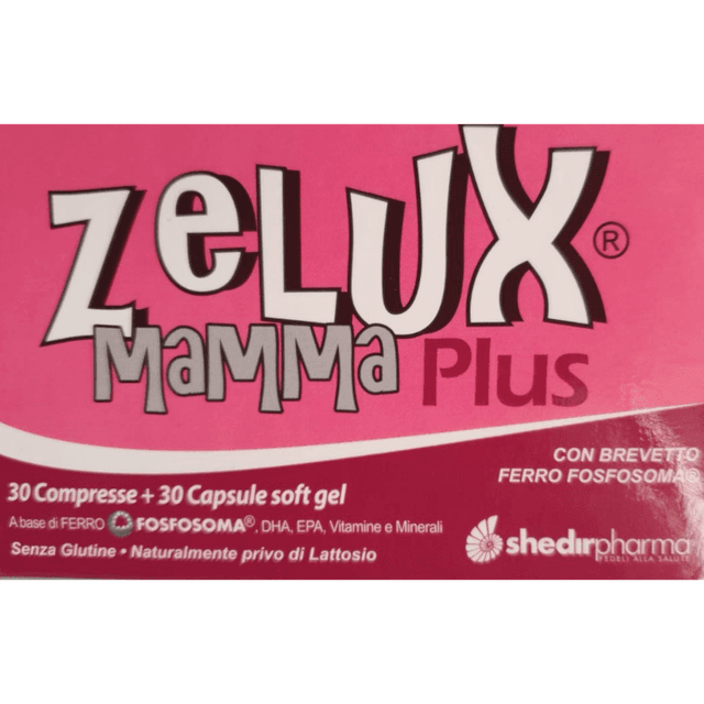Zelux Mamma Plus Ferro + Omega-3 EPA e DHA – 30 compresse + 30 capsule
