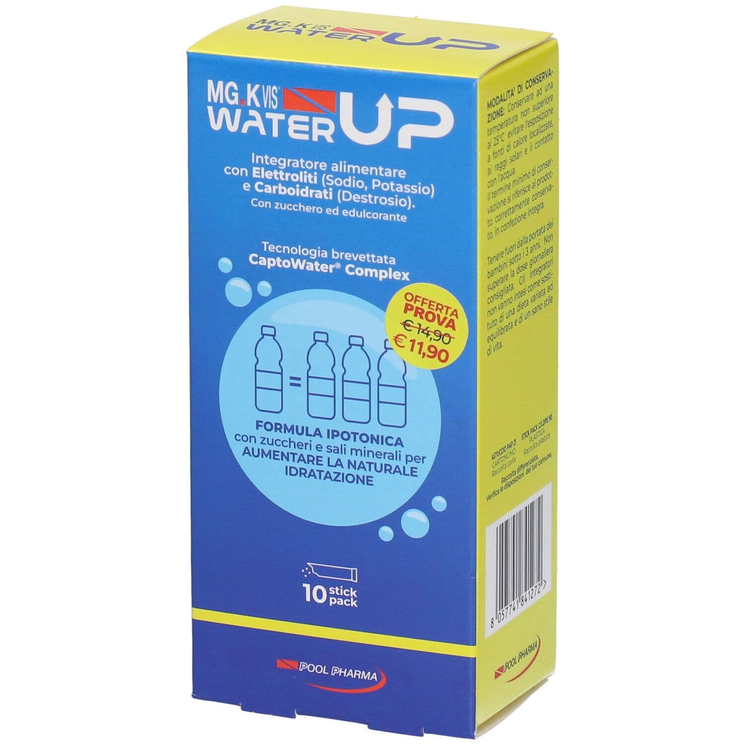 MgK Vis Water Up – 10 bustine magnesio e potassio