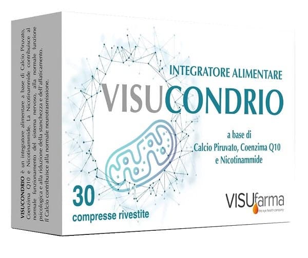 Visucondrio Integratore Alimentare Calcio + Coenzima Q10 – 30 compresse