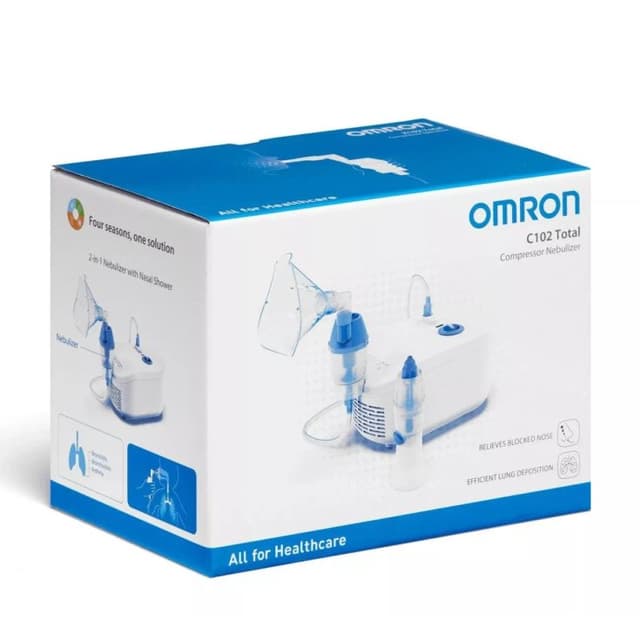 Omron C102 Total – Nebulizzatore con accessorio doccia nasale