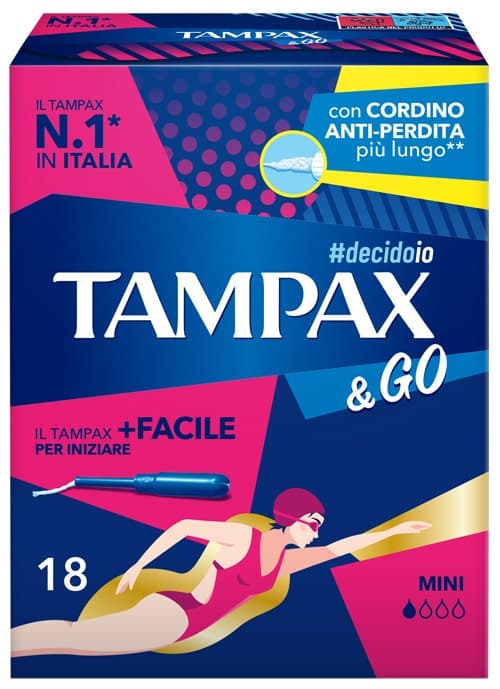 Tampax &Go Mini Tamponi – 18 Pezzi