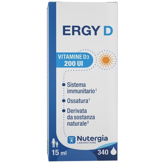 Ergy D Vitamina D3 + Vitamina E – Flacone 15 ml