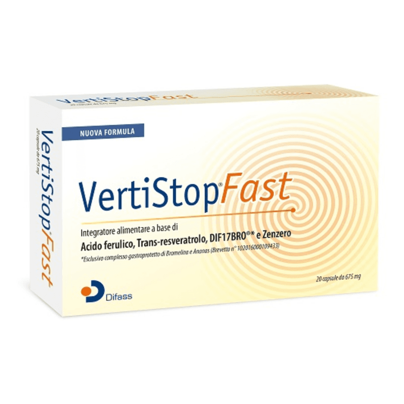 Vertistop Fast Bromelina 134,23 mg + Zenzero – 20 capsule