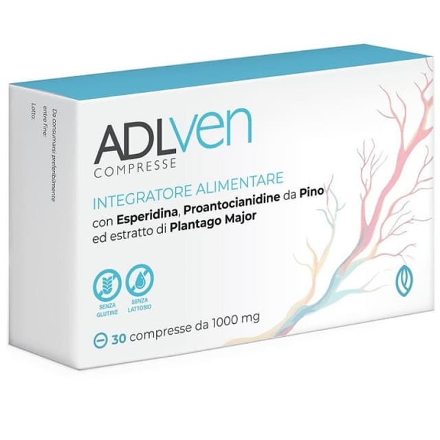 Adlven – 30 Compresse Integratore per il Benessere delle Gambe