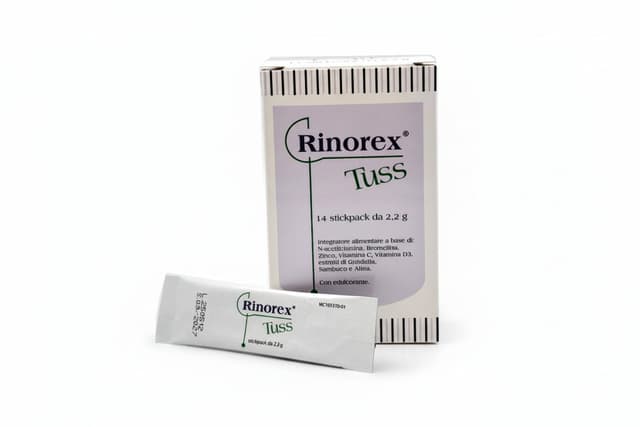 Rinorex Tuss N-acetilcisteina + Vitamina C – 14 Bustine Stick Pack