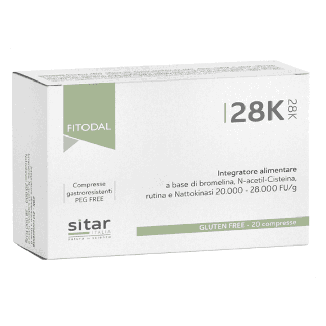 28K Fitodal Sitar Bromelina + N-acetilcisteina – 20 compresse integratore alimentare