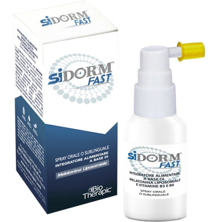 Sidorm Fast Spray – 15 ml spray con melatonina per l'addormentamento